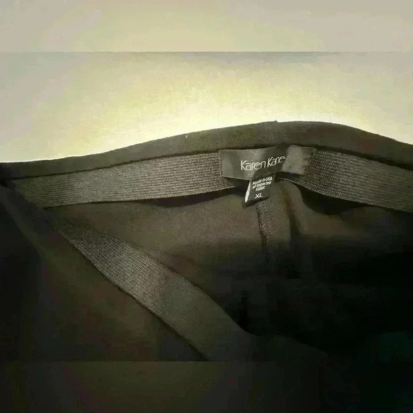 NWOT Size XL Karen Kane black pull on ankle pants - Picture 3 of 9